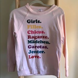 J Crew x Girls Inc. sweatshirt